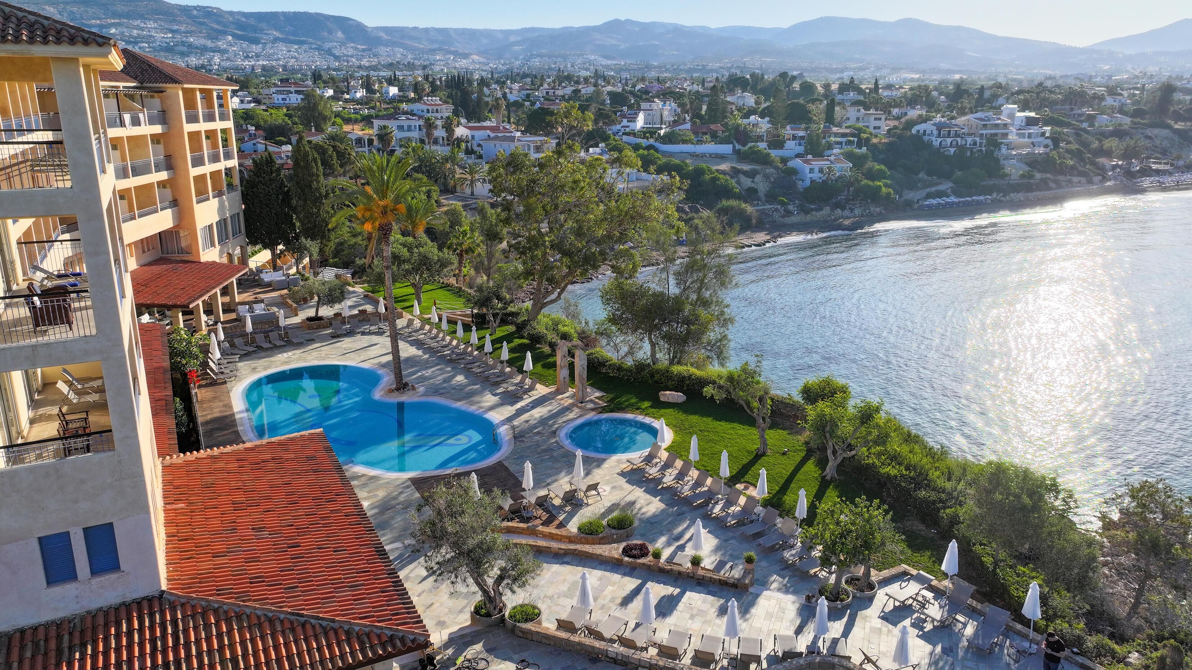 Indoor pool, outdoor pool, open 8:30 AM to 7:30 PM, pool umbrellas