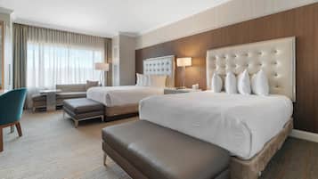 Egyptian cotton sheets, premium bedding, down duvets, pillow-top beds