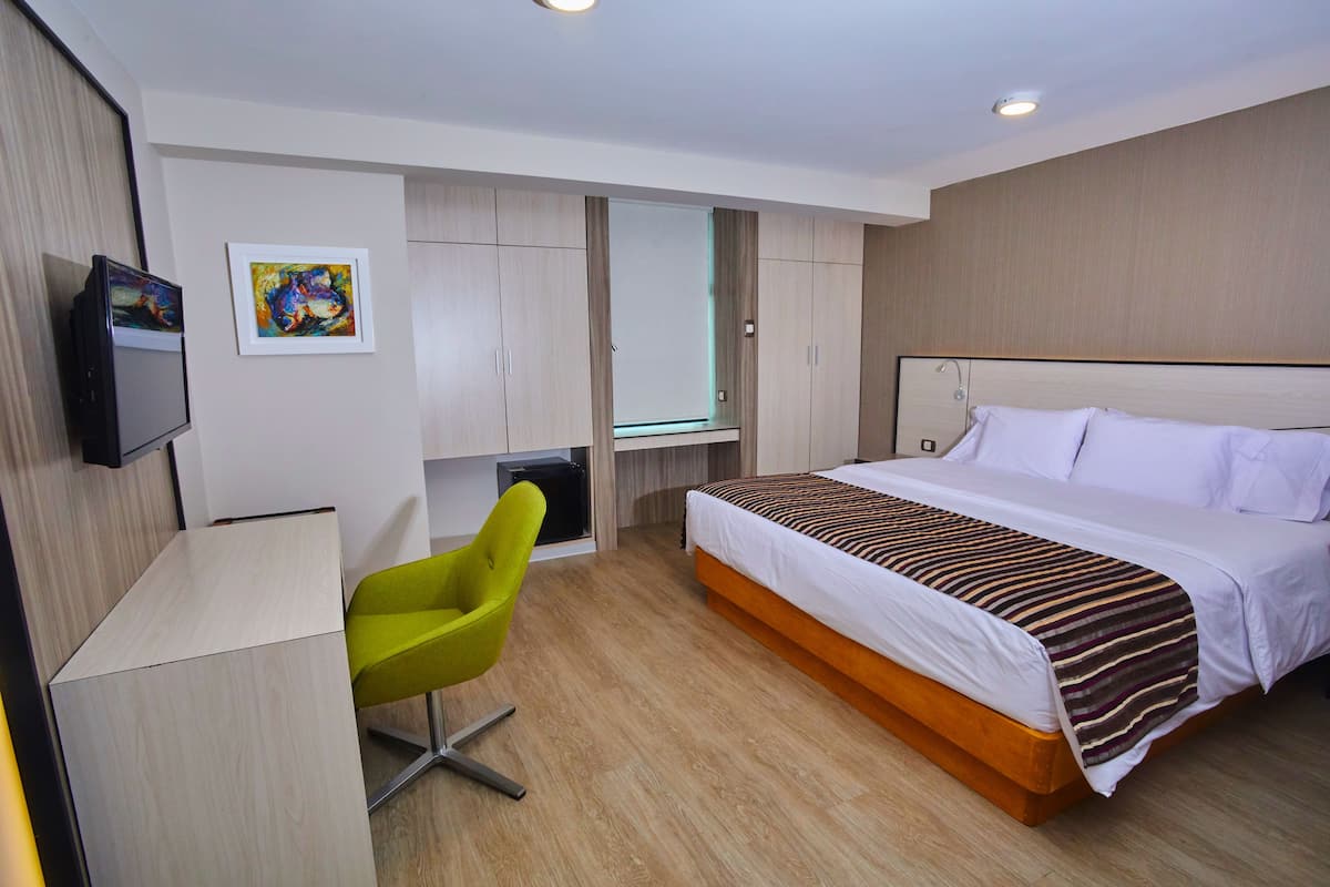 Minibar, in-room safe, desk, blackout curtains