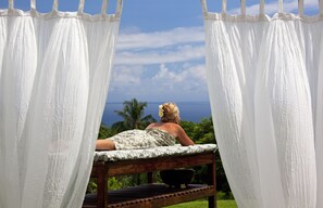 Hot tub, body treatments, hot stone massages, deep-tissue massages