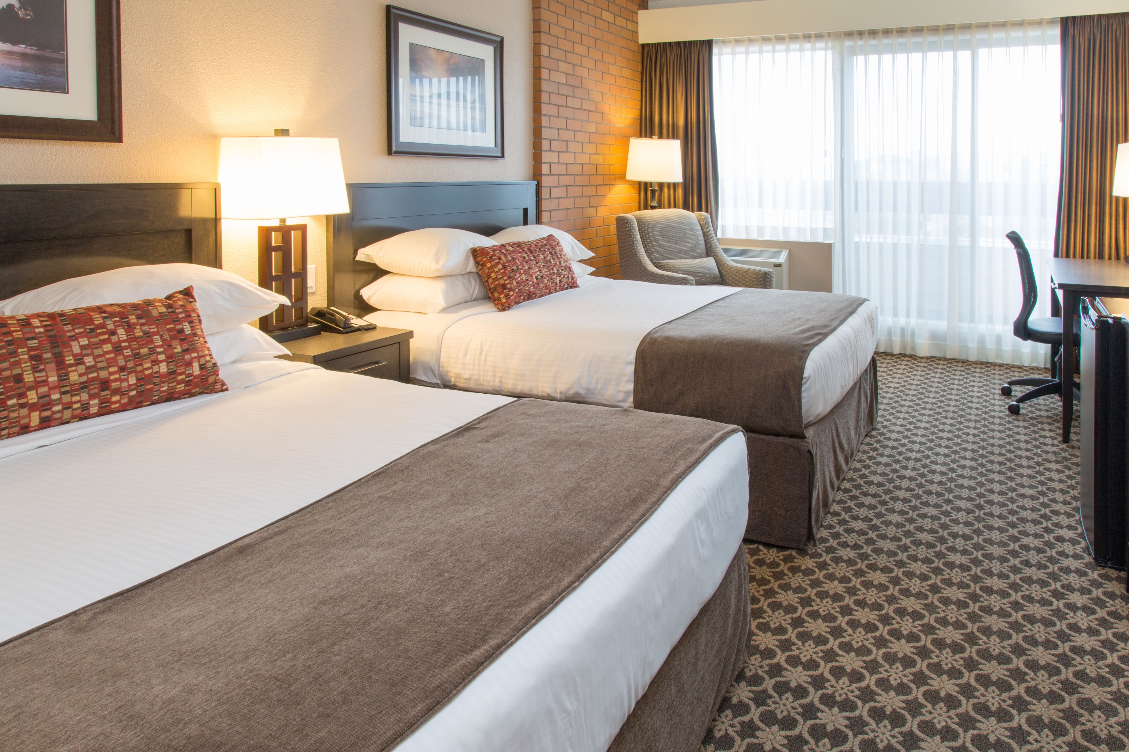 standard room, 2 queen beds | in-room safe, desk, blackout curtains, iron/ironing board