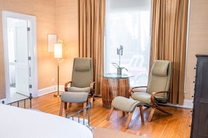 Estúdio luxo, 1 cama King, cozinha (118C) | Roupas de cama premium, individualmente decorados