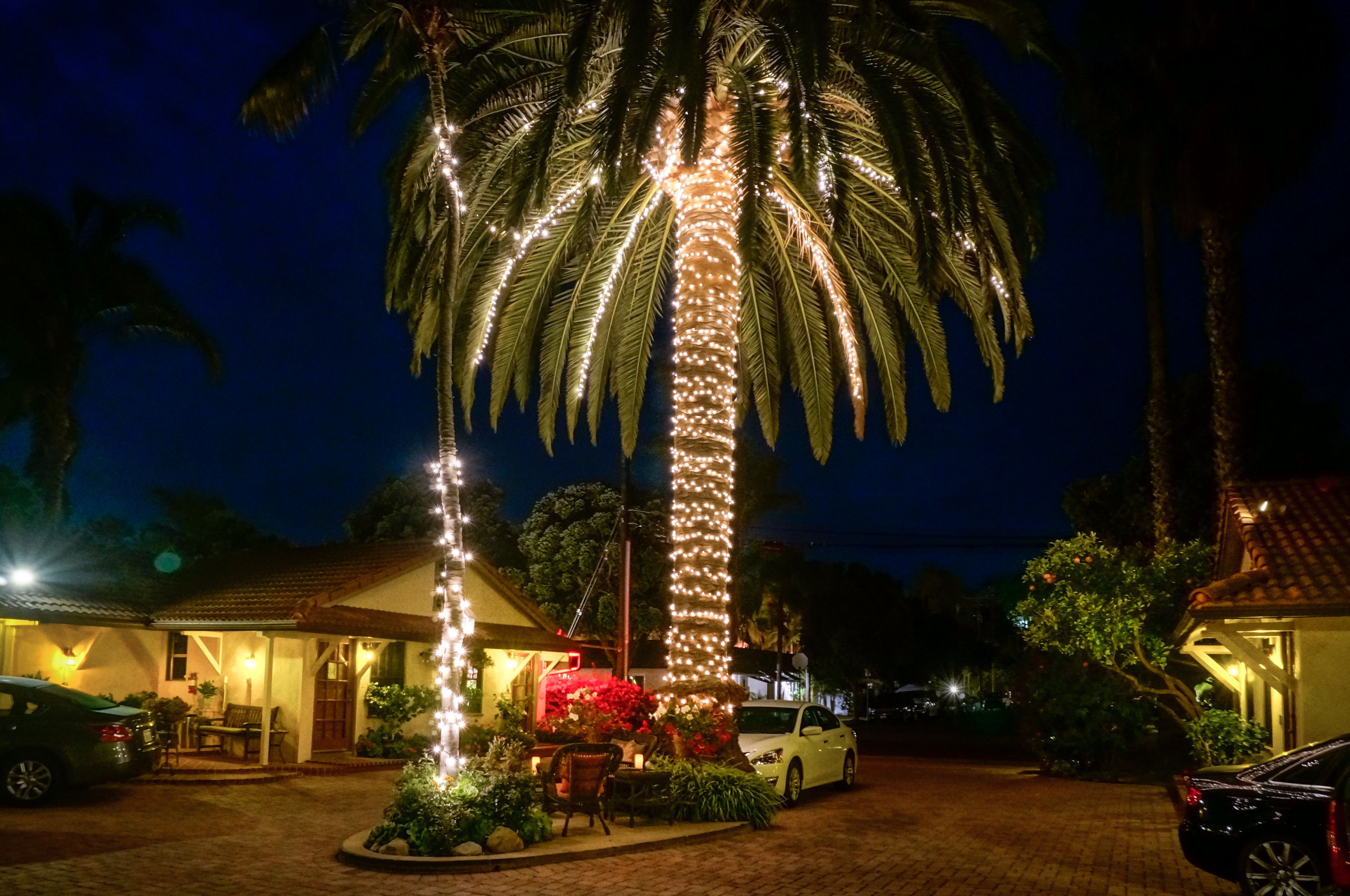Front of property – evening/night