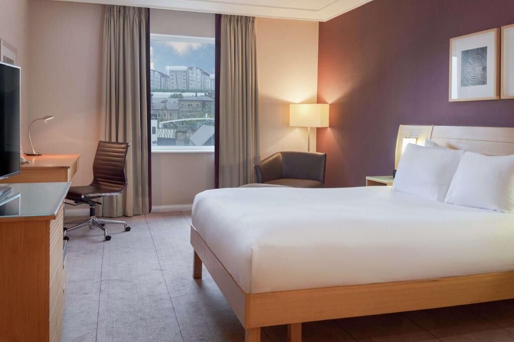 In-room safe, desk, laptop workspace, blackout drapes