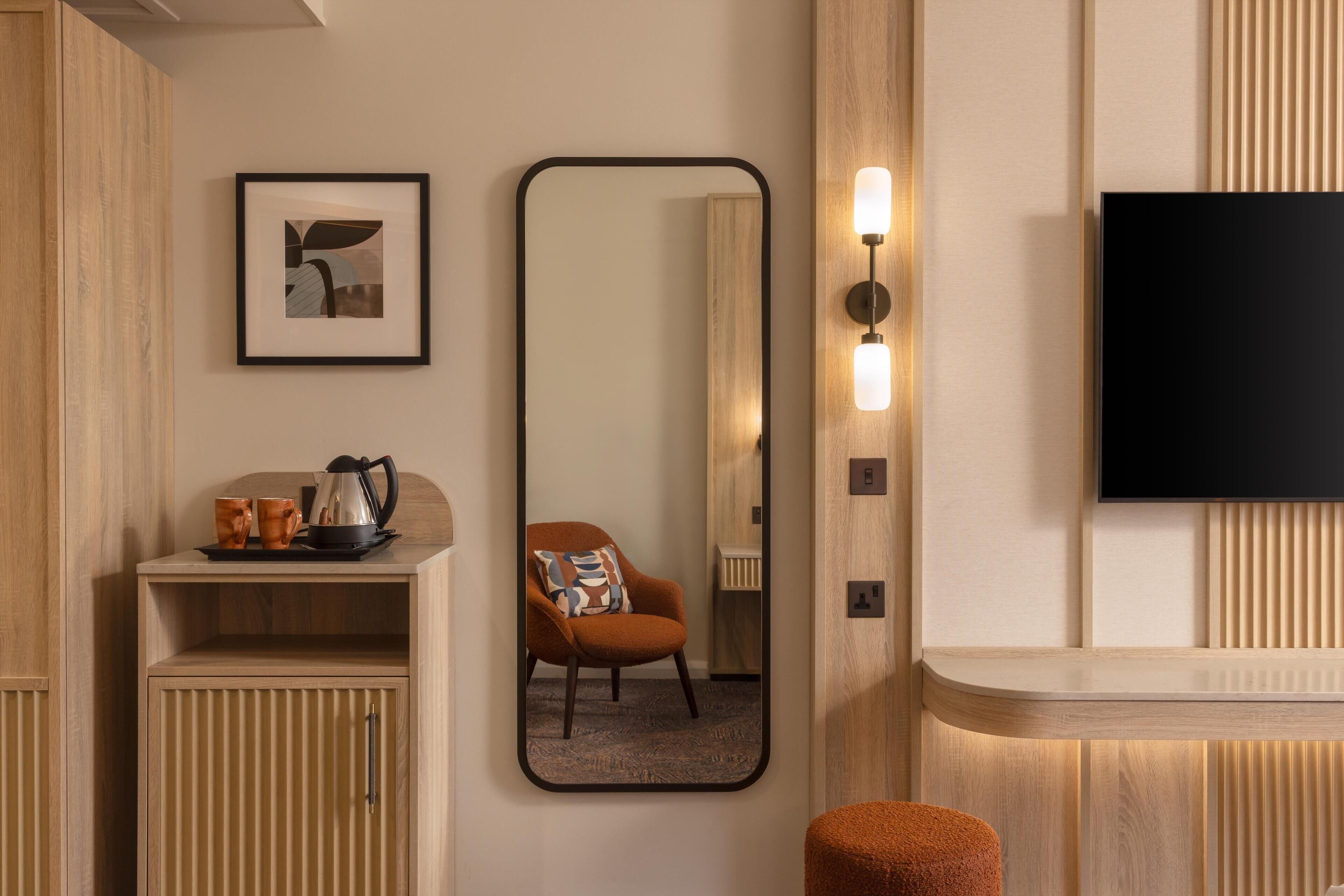 In-room safe, desk, laptop workspace, blackout drapes