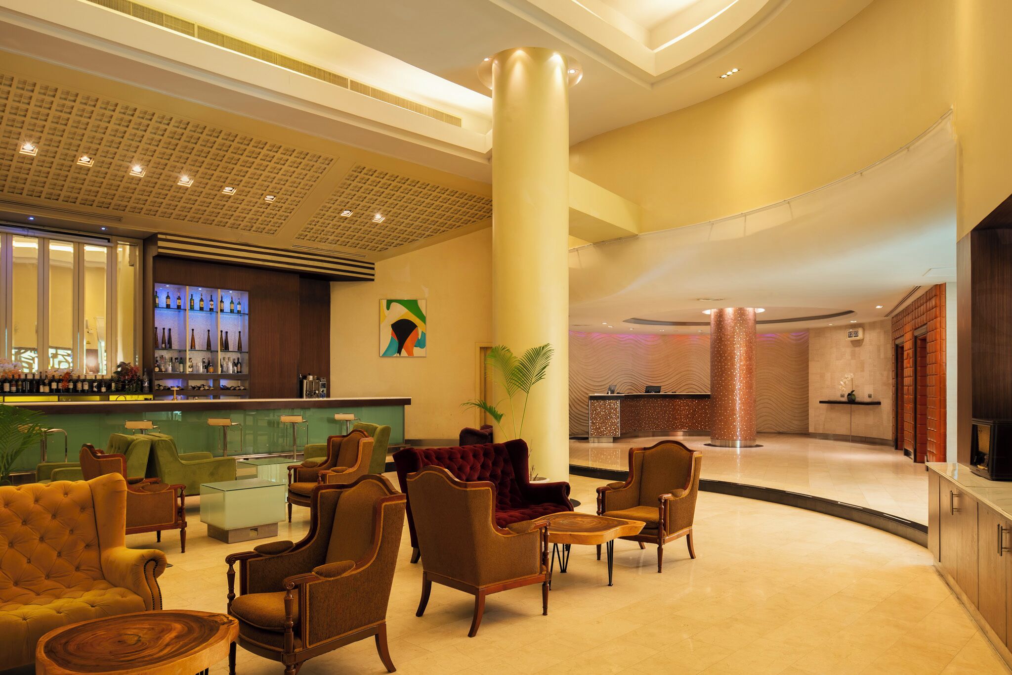 Sala de estar en el lobby