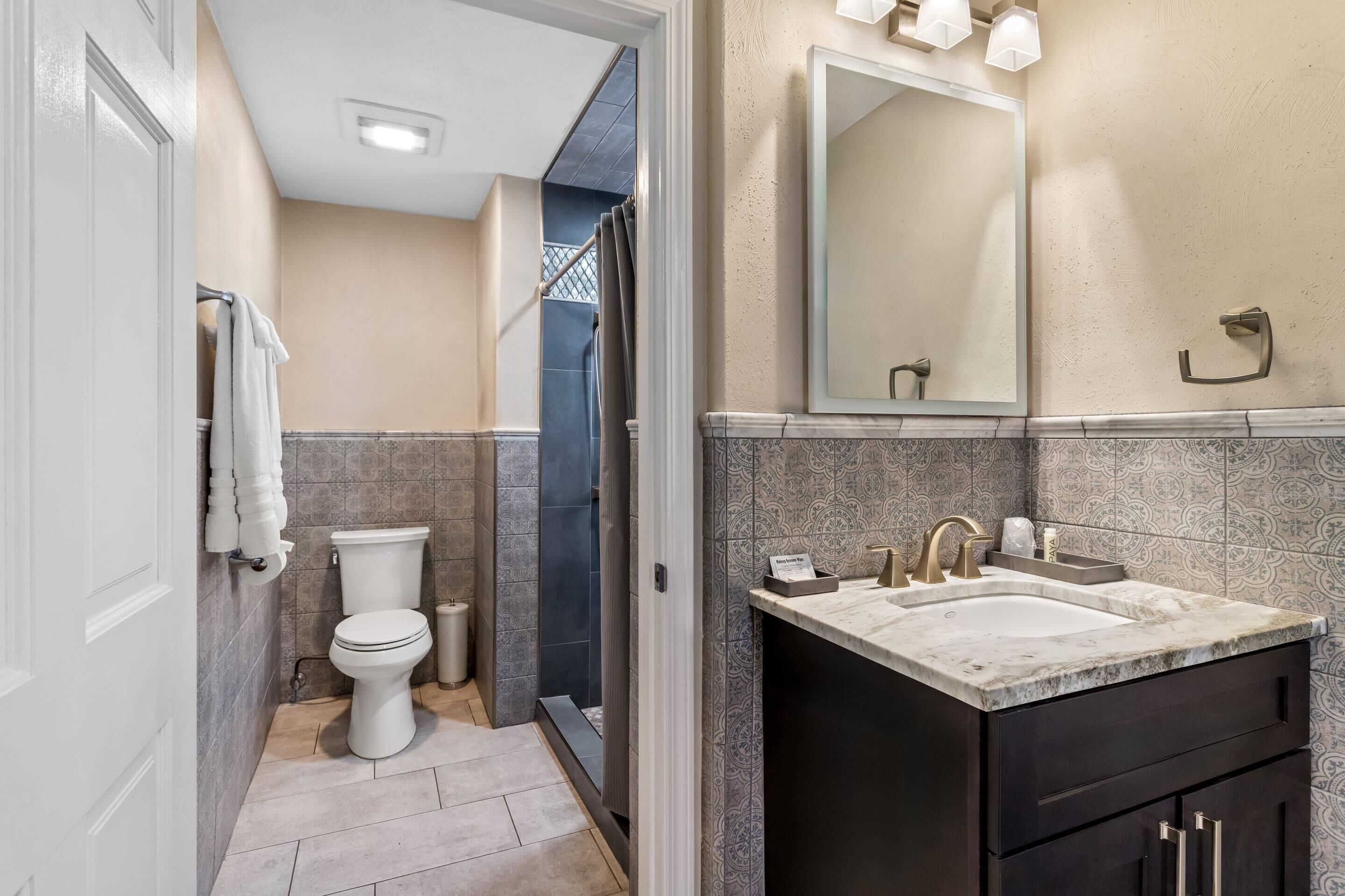 individually decorated, individually furnished, iron/ironing board