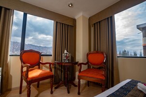 Minibar, caja de seguridad en la habitación y escritorio