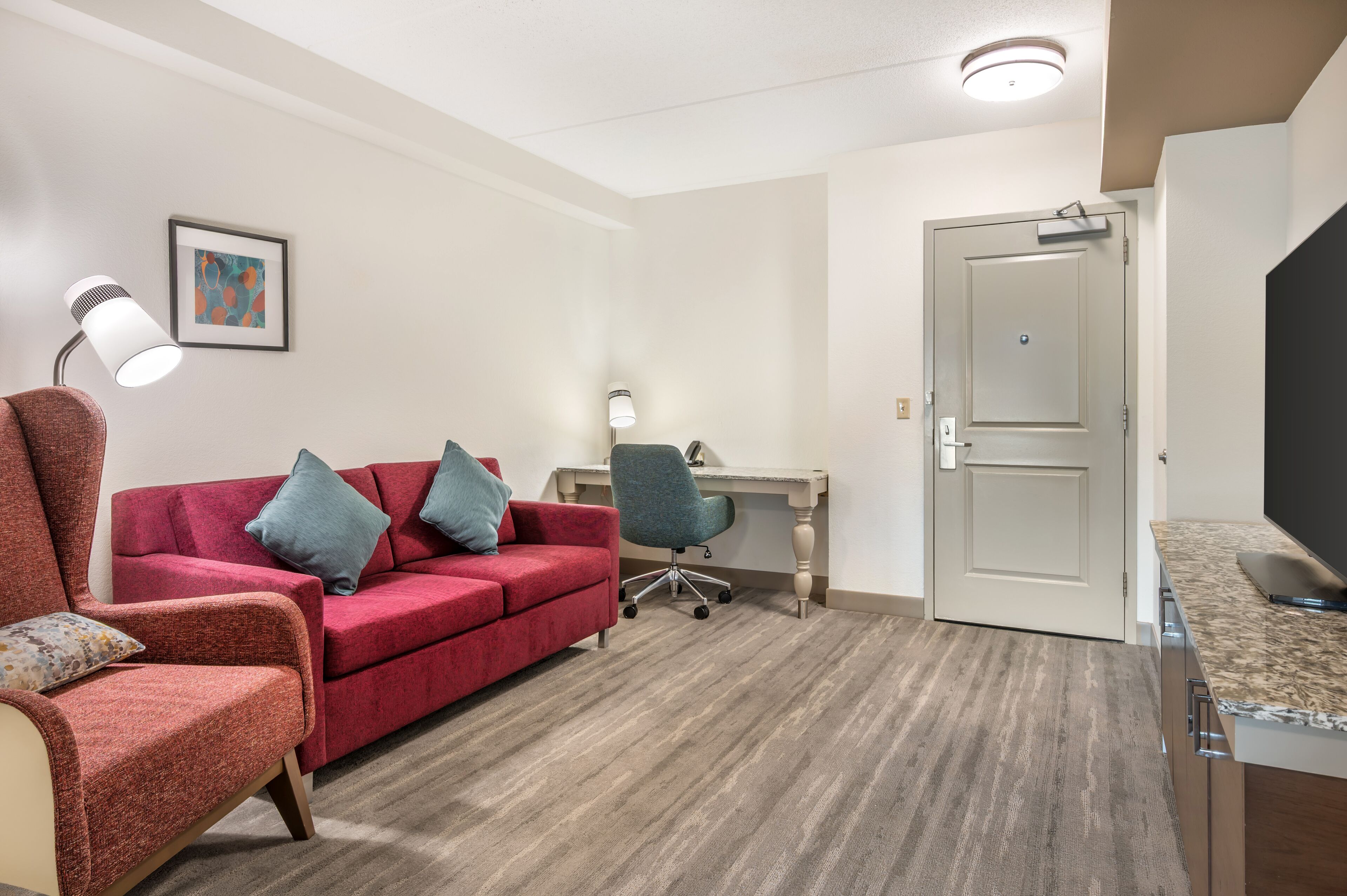 premium bedding, down duvets, desk, iron/ironing board