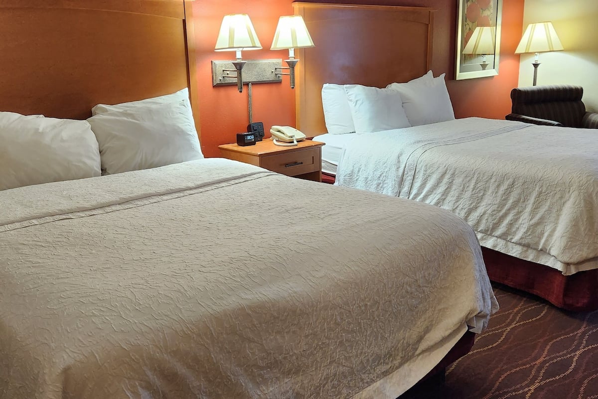 room, 2 queen beds, accessible, non smoking | premium bedding, desk, laptop workspace, blackout curtains