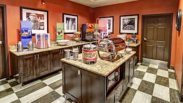 Free daily buffet breakfast