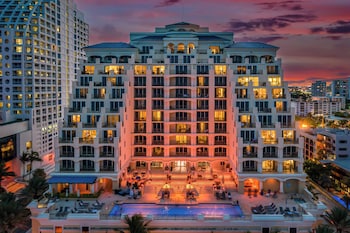 Front of property - evening/night at The Atlantic Hotel & Spa