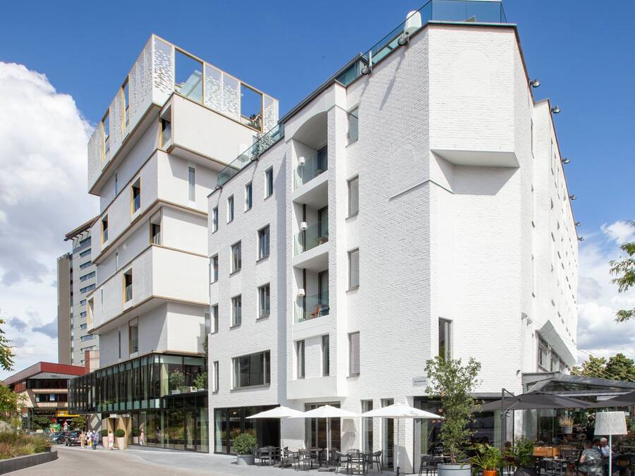 Voorkant van accommodatie