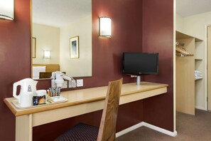 Desk, iron/ironing board, free cots/infant beds, free WiFi