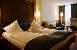 Ropa de cama hipoalergénica y minibar