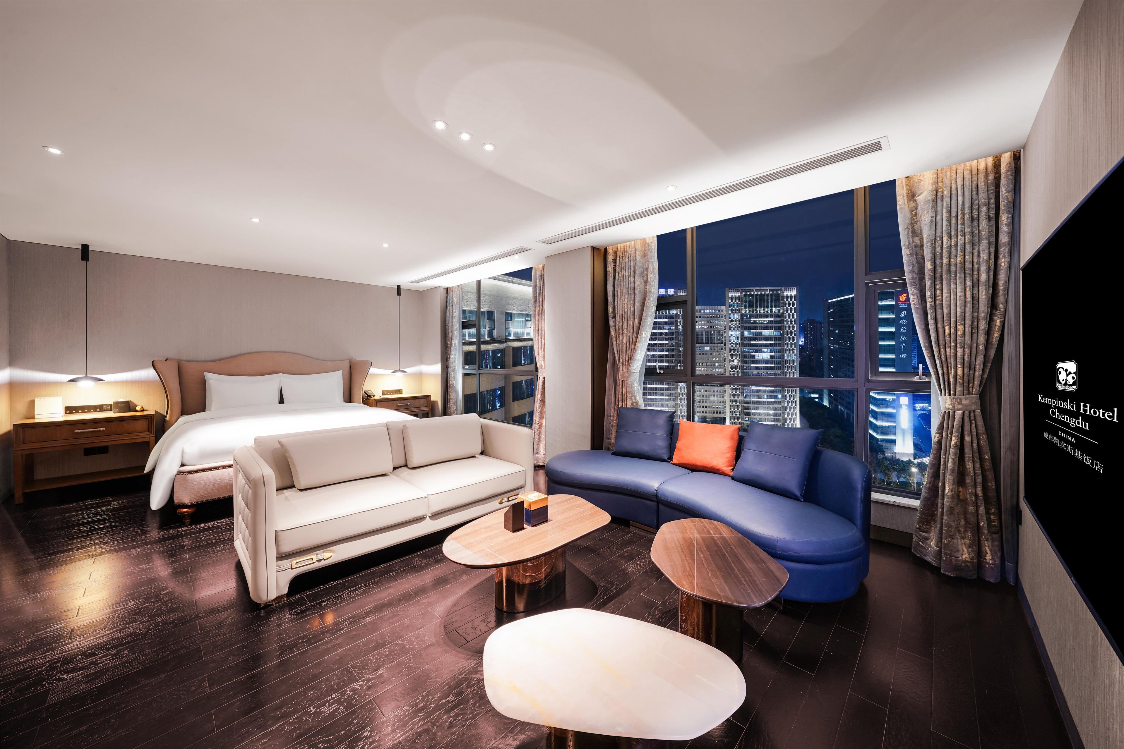 Premium bedding, down comforters, Select Comfort beds, minibar