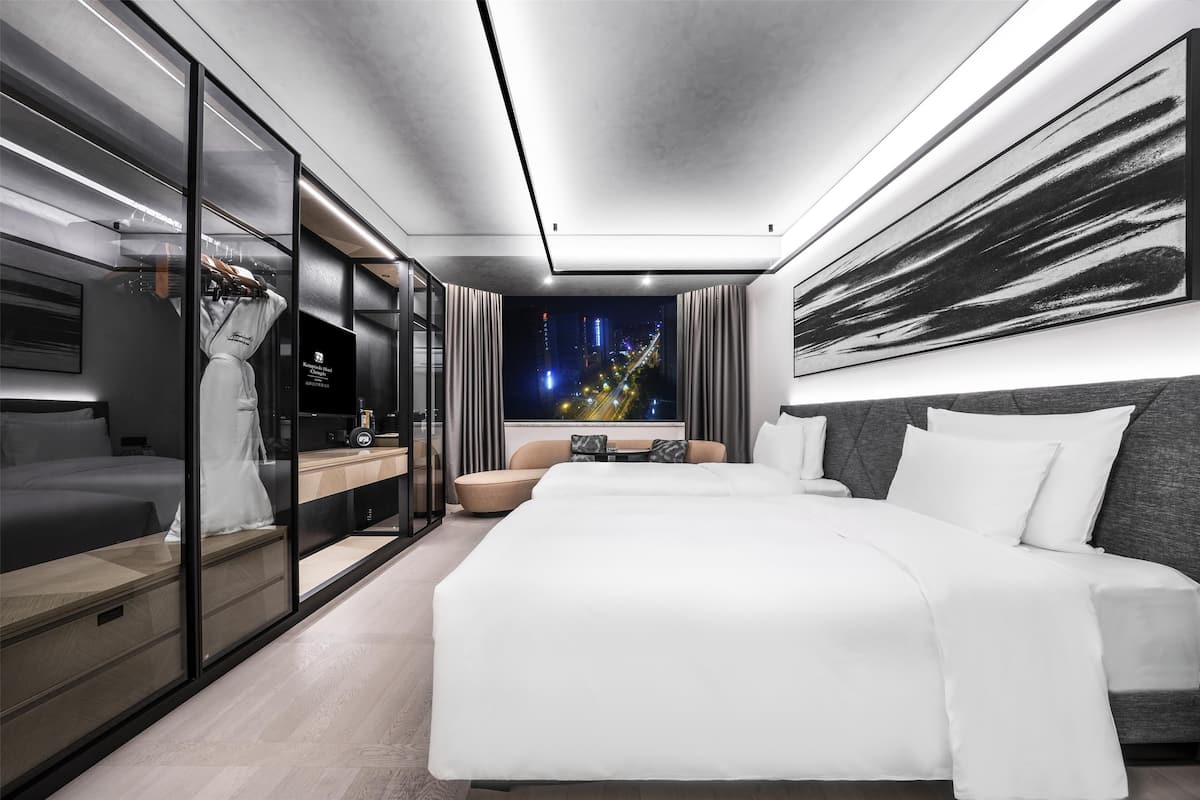 Executive kamer | 1 slaapkamer, luxe beddengoed, donzen dekbedden, Select Comfort-bedden