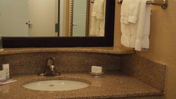 Free toiletries, hair dryer, towels