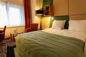 Minibar, in-room safe, desk, blackout curtains