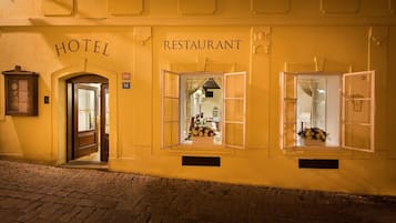 Front of property – evening/night