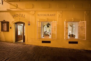 Front of property - evening/night