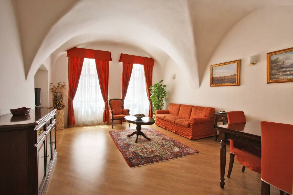 Apartment, 1 Bedroom | Living room | LCD TV, DVD player