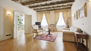 Royal Apartment, 2 Bedrooms | Living room | LCD TV, DVD player - Hotel Residence Retezova (PRAHA)