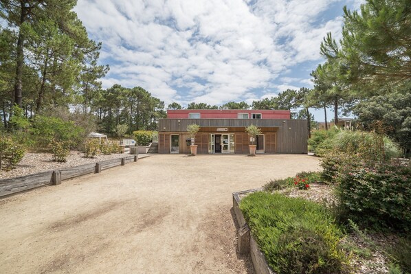 Majoituspaikan julkisivu