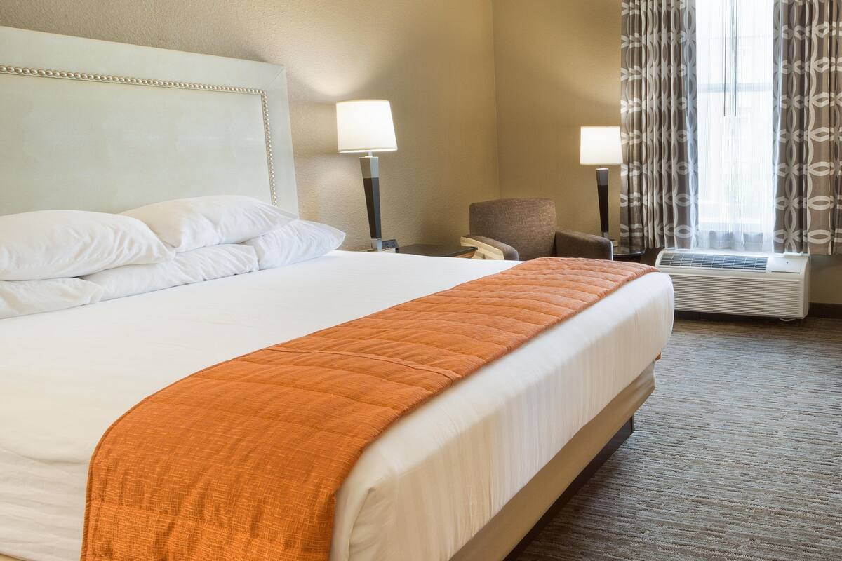 desk, blackout curtains, iron/ironing board, free cots/infant beds