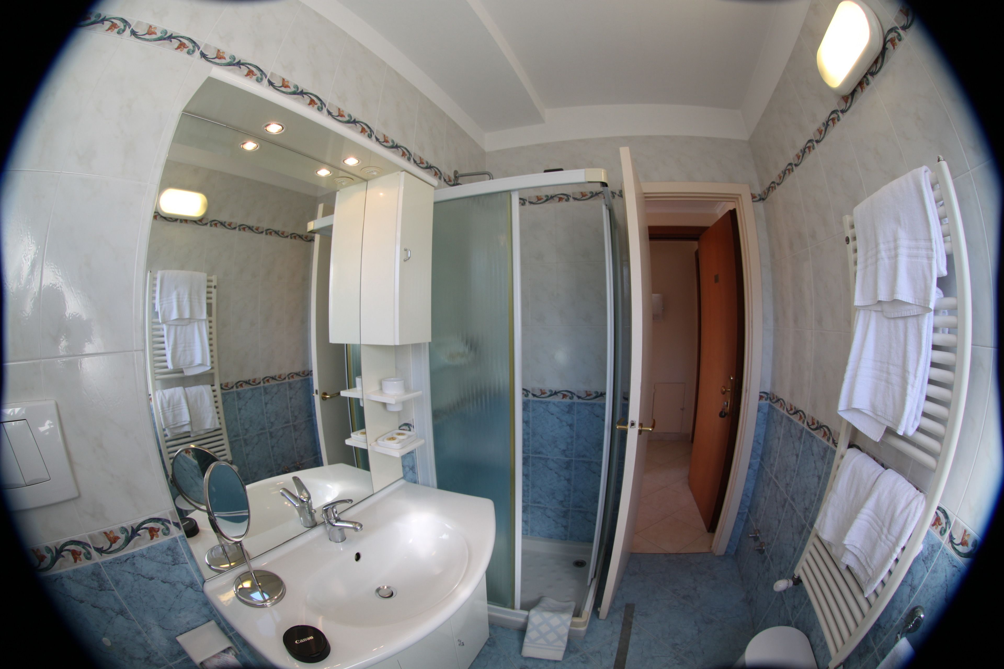 shower, rainfall showerhead, hair dryer, bidet