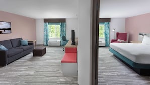 Junior-Suite, 1 King-Bett, Nichtraucher | Wohnbereich