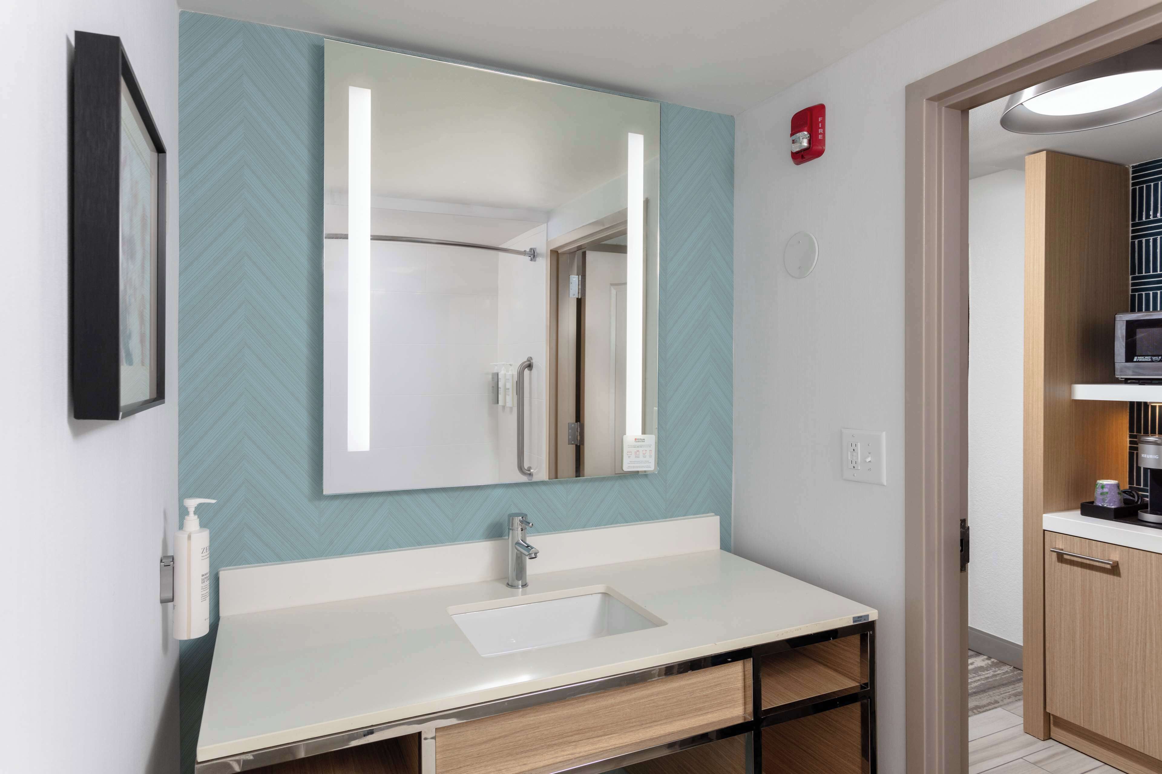 free toiletries, hair dryer, towels