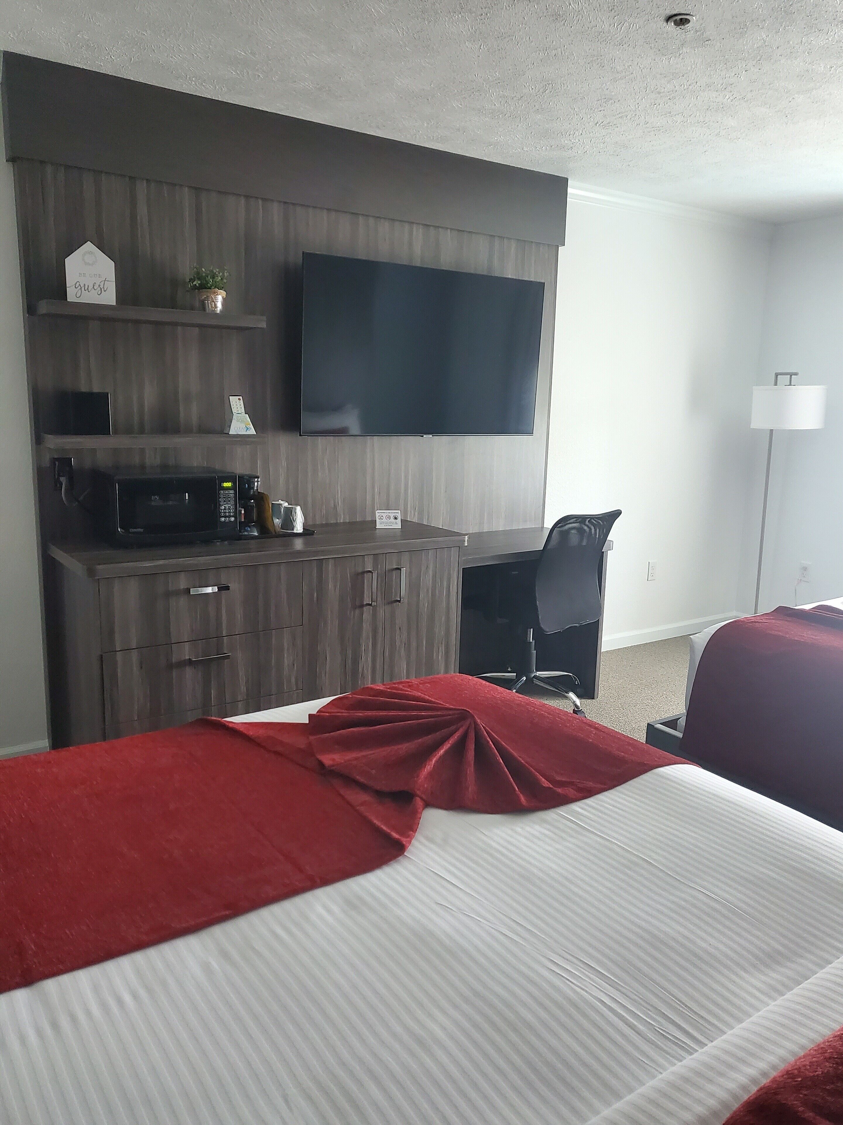 traditional room, 2 queen beds | premium bedding, desk, blackout curtains, iron/ironing board