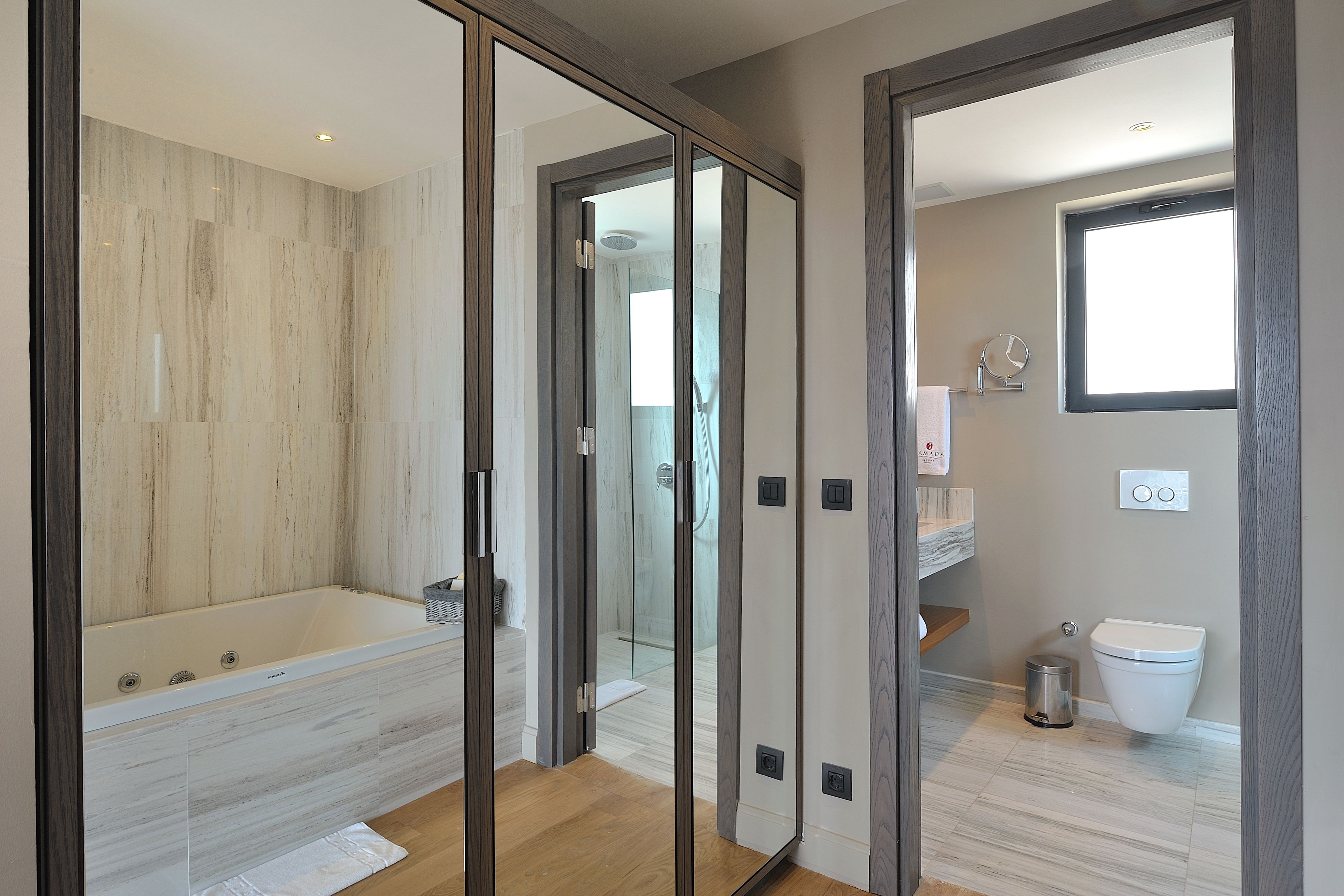 villa, 1 king bed, non smoking (private pool) | bathroom | shower, free toiletries, hair dryer, bathrobes