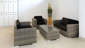 Indoor pool, open 7:00 AM to 11:00 PM, sun loungers