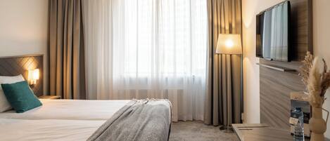 Minibar, in-room safe, desk, blackout curtains