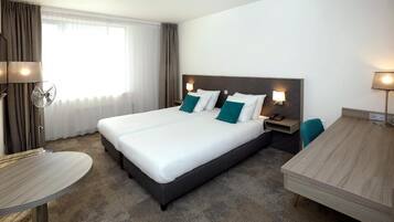 Minibar, in-room safe, desk, blackout curtains