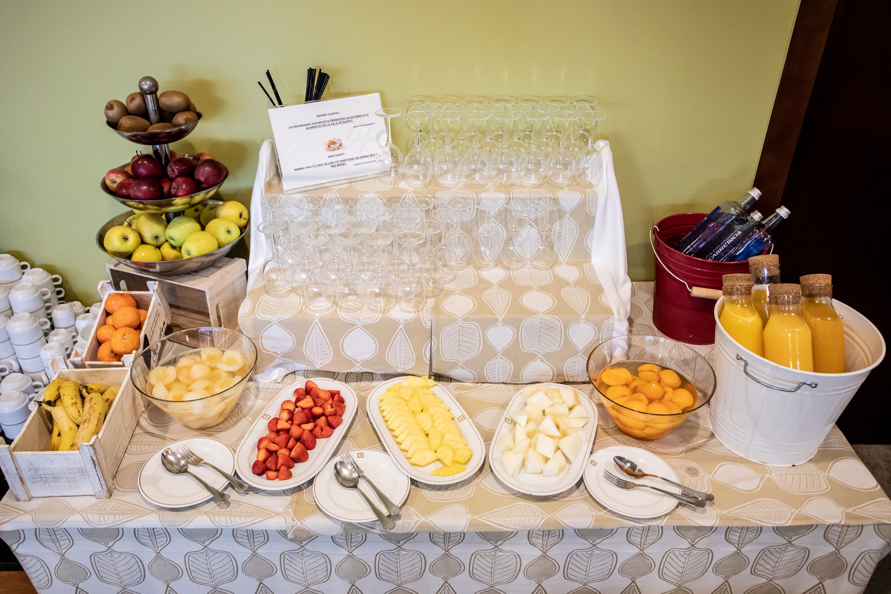 daily buffet breakfast (eur 10 per person)