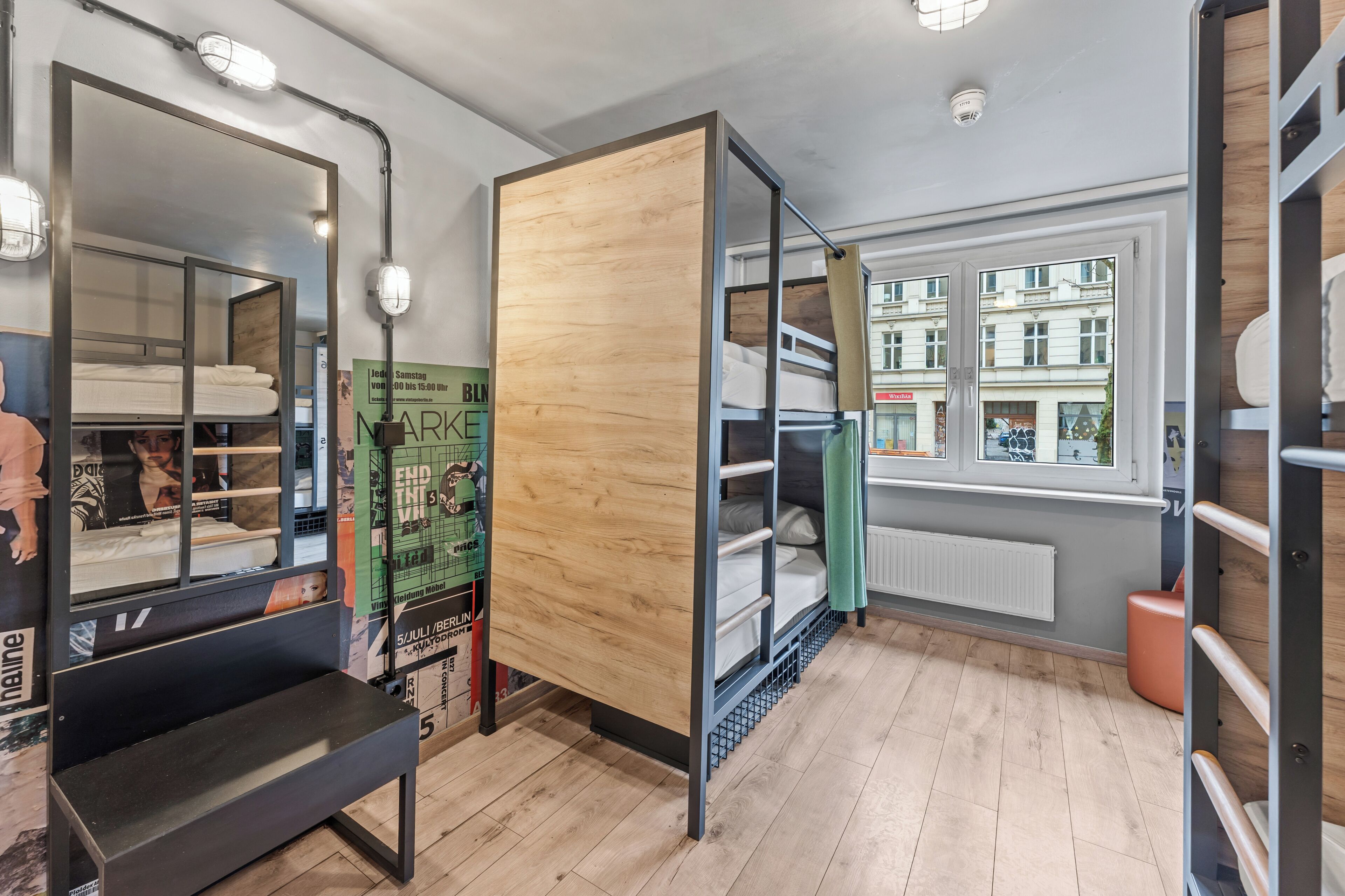 Blackout drapes, WiFi (free), bed sheets