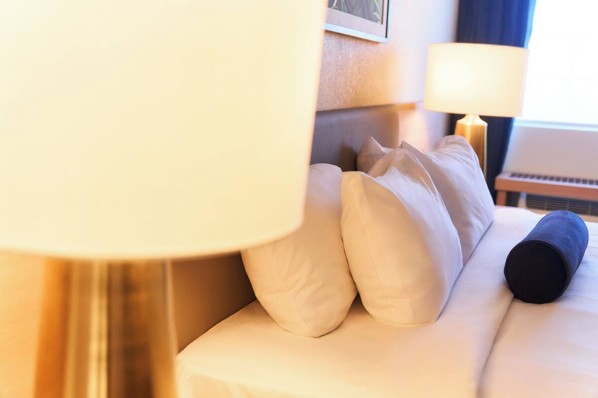 premium bedding, in-room safe, desk, blackout curtains