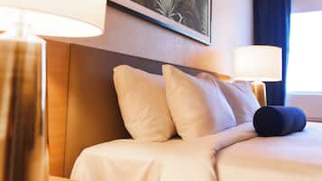 Premium bedding, in-room safe, blackout curtains, iron/ironing board