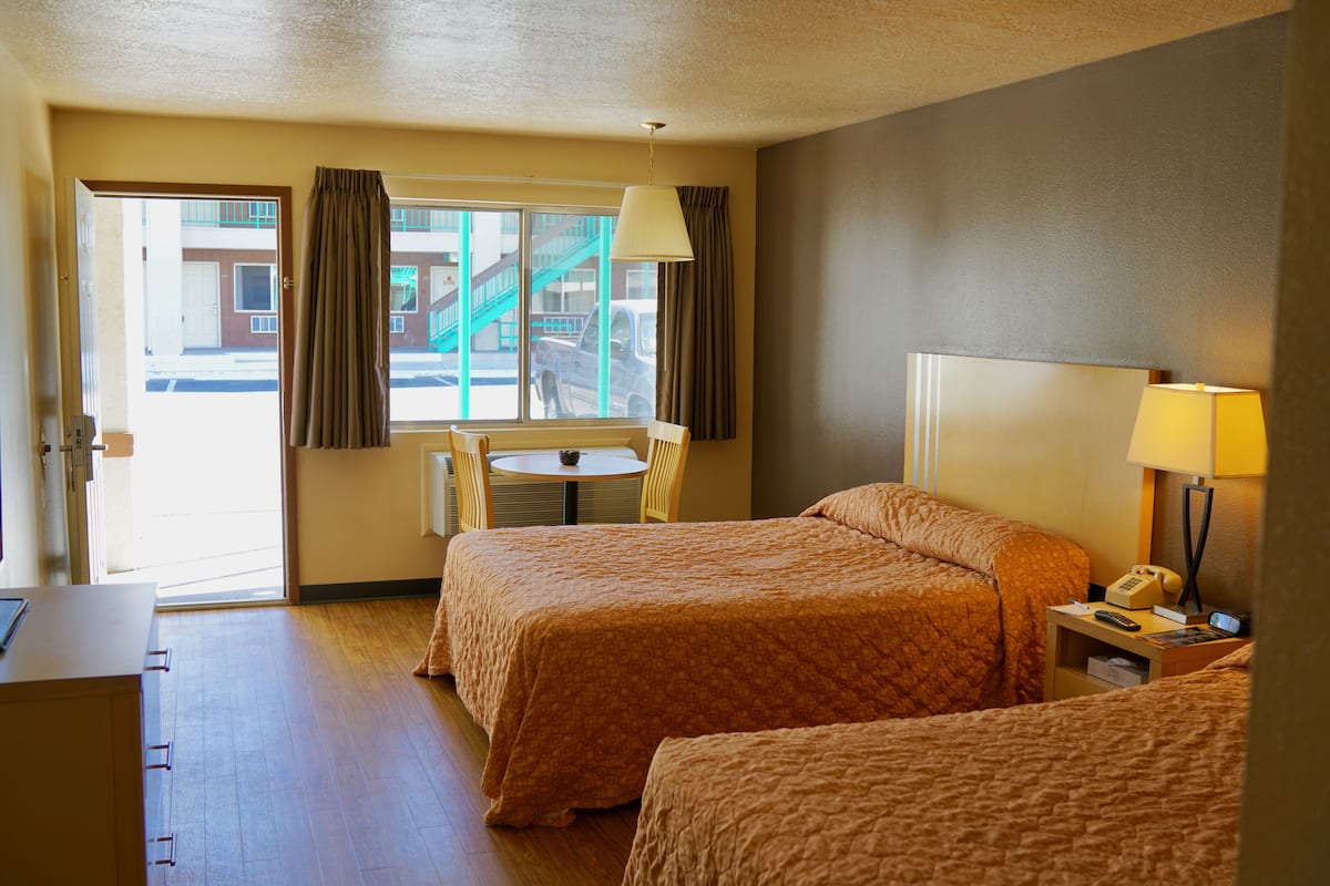 pet friendly room, 2 queen beds ($20 daily pet fee collected by hotel) | view from room