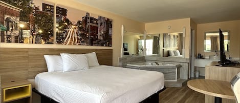 Suite, 1 King Bed, Non Smoking | Individually furnished, iron/ironing board, free WiFi, bed sheets