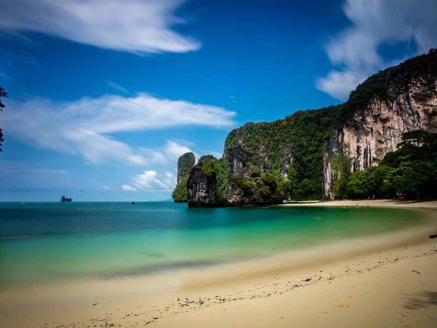 On the beach, beach towels