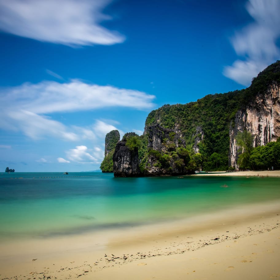 On the beach, beach towels