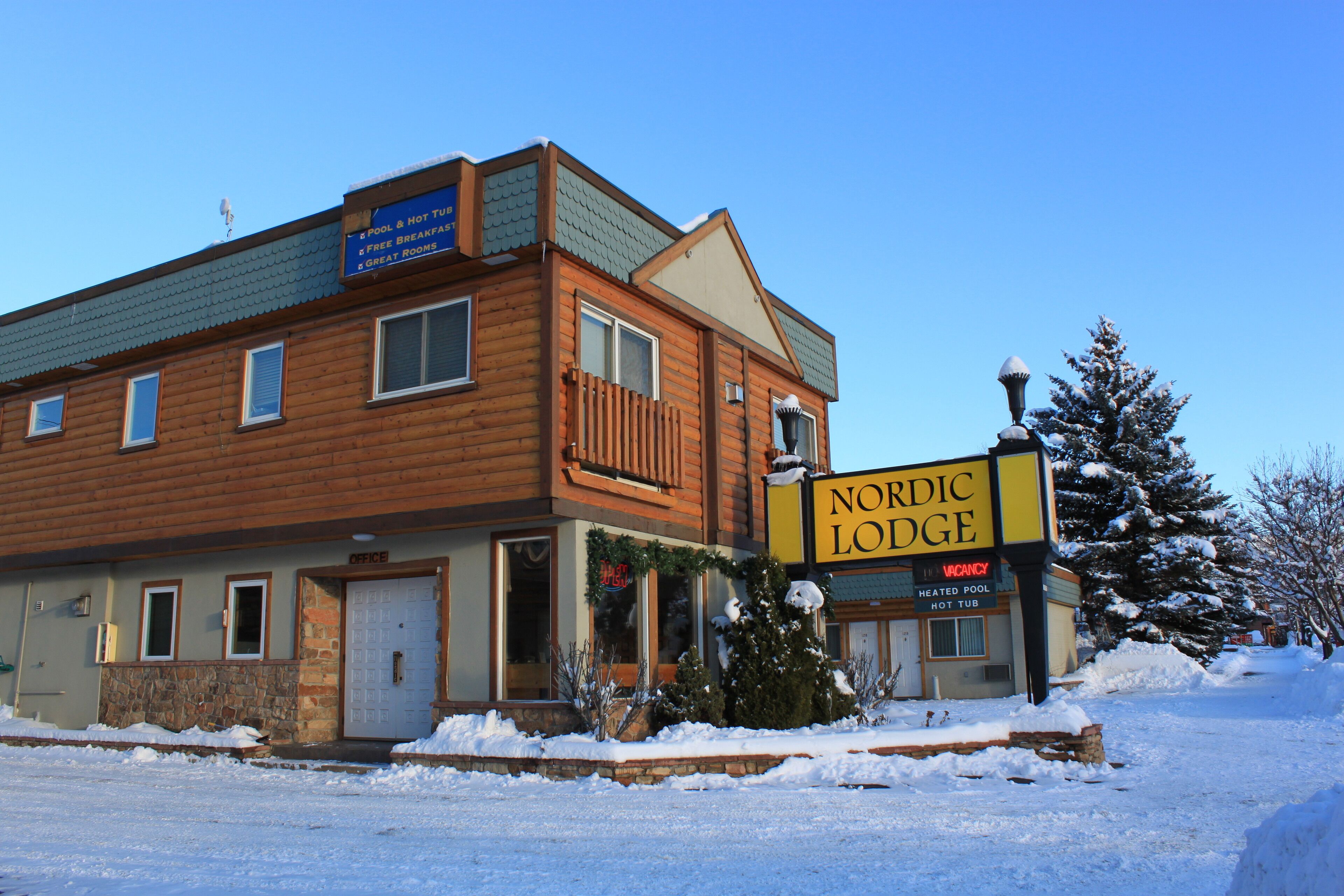 Front of property – evening/night