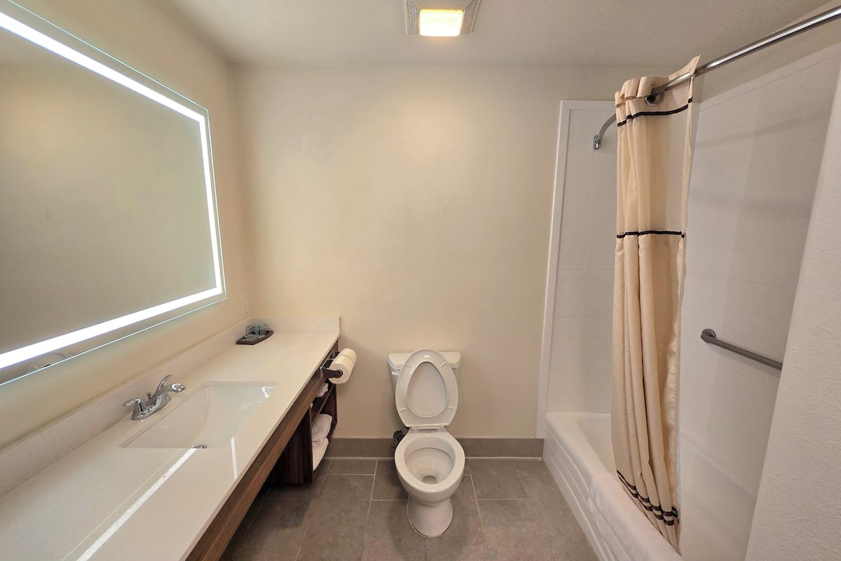 free toiletries, hair dryer, towels, soap