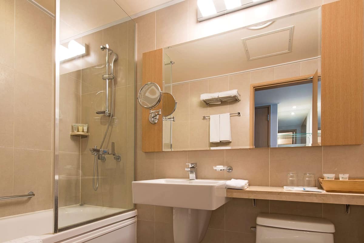 1 Schlafzimmer, Daunenbettdecken, Zimmersafe, Schreibtisch