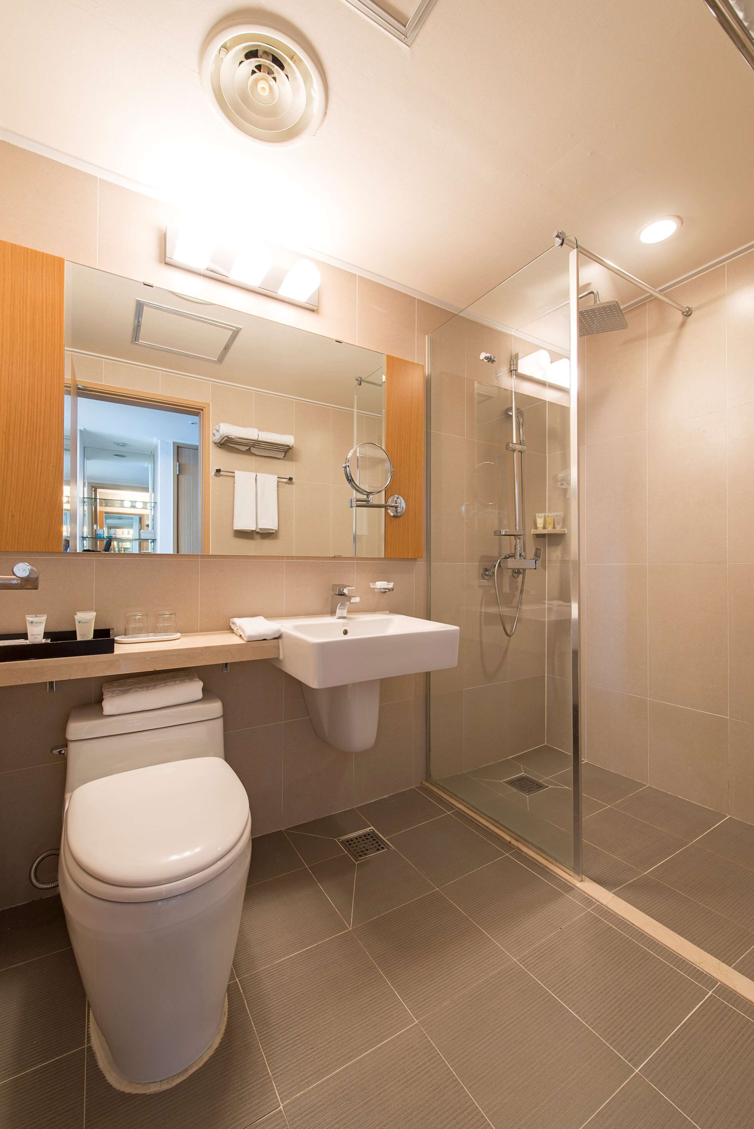 hair dryer, bathrobes, slippers, towels