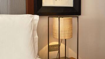 In-room safe, desk, laptop workspace, soundproofing